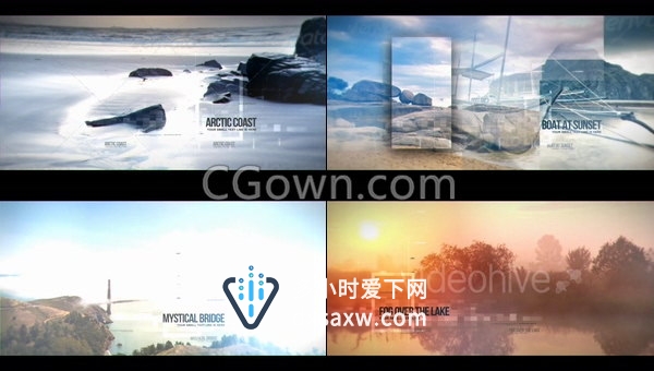 科技信息技术业公司企业宣传片介绍幻灯片视频制作-AE模板下载
