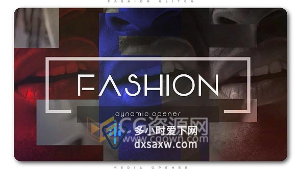 时尚动态媒体片头字魅力图文包装视频动画效果AE模板