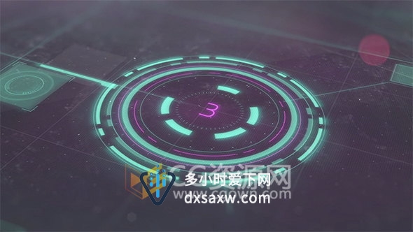 高科技HUD界面军事科幻游戏动作电影宣传片头视频-AE模板下载