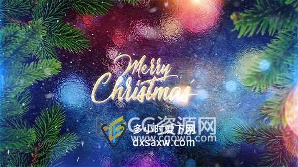 圣诞节祝贺庆祝Christmas快乐片头视频制作工程-AE模板