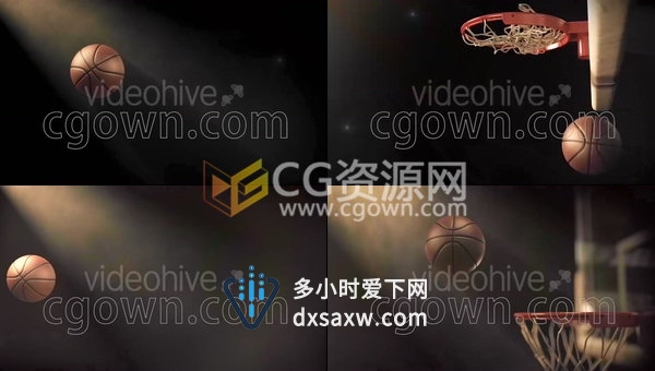 篮球大学锦标赛包装宣传片头视频制作工程-AE模板下载
