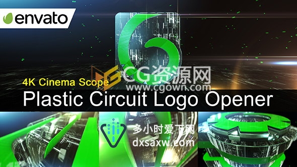 大气科技感三维片头E3D制作LOGO动画3D演绎视频-下载AE模板