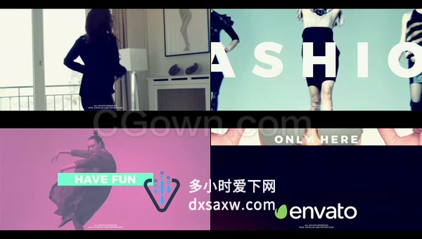 时尚促销广告海报城市宣传片开场快速介绍现代公司企业动态事件幻灯片-AE模板下载