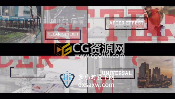 商务合作宣传片公司演示幻灯片介绍视频制作工程-AE模板下载