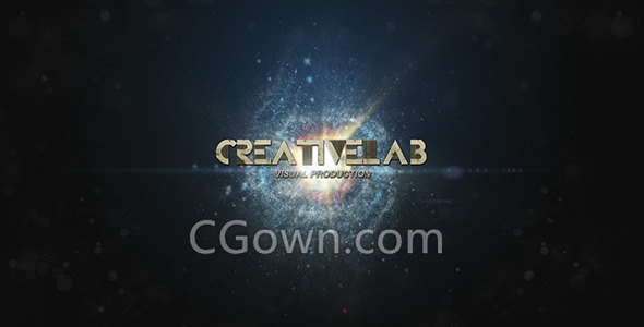 飞越行星云层粒子空间探索特效LOGO片头动画-AE模板下载