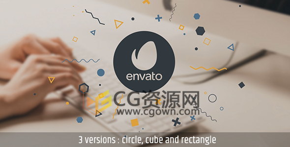 AE模板可叠加实拍影片上面图形元素动画LOGO片头