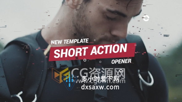 正能量运动类宣传片头视频节奏感强烈AE模板