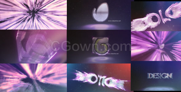 Element3D制作立体光纤线条动画演绎LOGO片头视频-AE模板下载