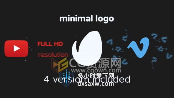 社交媒体渠道活动广告LOGO动画片头制作工程下载AE模板
