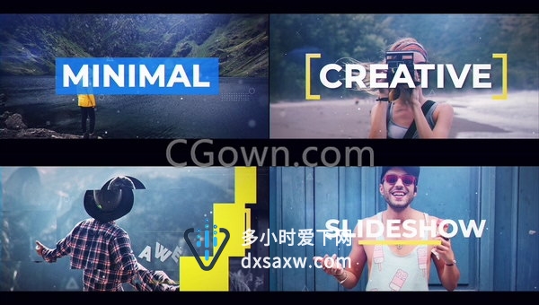 瞬间记忆现代介绍宣传幻灯片旅行视频开场片头-AE模板下载