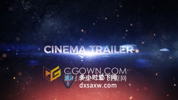 电影史诗大气火爆文字标题视频宣传片头制作-AE模板工程