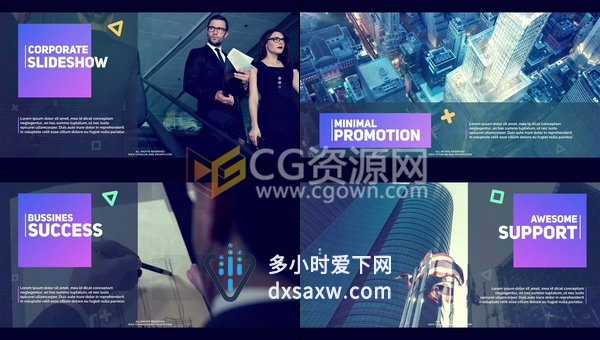 商业宣传片公司企业时间轴现代介绍团队产品简约时尚-AE模板下载