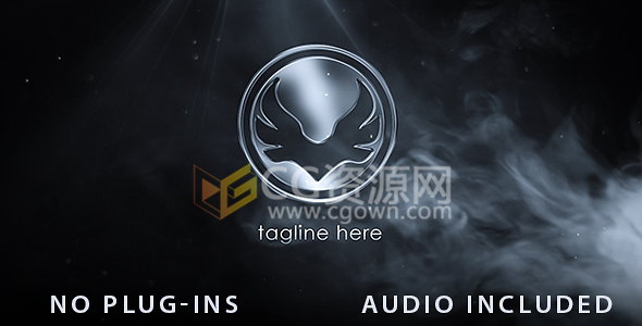 烟雾动画效果演绎标志LOGO片头视频制作-AE模板下载