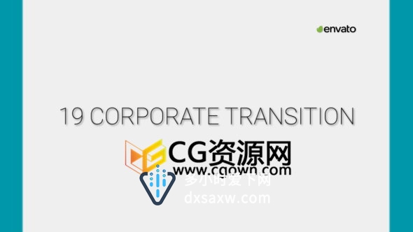 AE模板19种简约图形动画转场效果工程文件