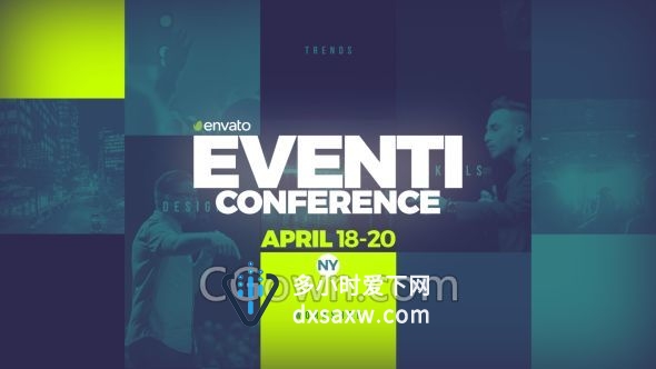 企业演讲活动宣传片头会议介绍视频制作工程文件-AE模板下载