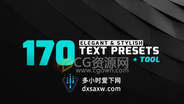 170款优雅时尚文字.ffx预置字幕动画效果-AE模板脚本