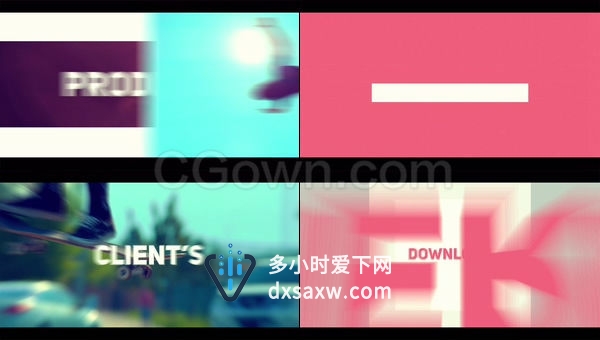 动态视频展示动画节奏感文字图片快闪片头介绍宣传-AE模板下载