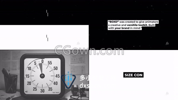 30组信号损坏撕裂故障跳动效果文字标题字幕动画-AE模板下载