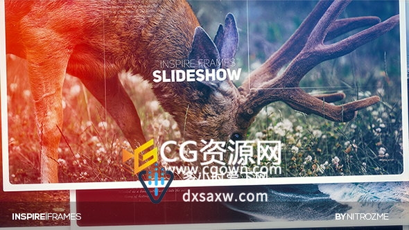 照片移出转场效果展示图片动画相册视频制作工程AE模板