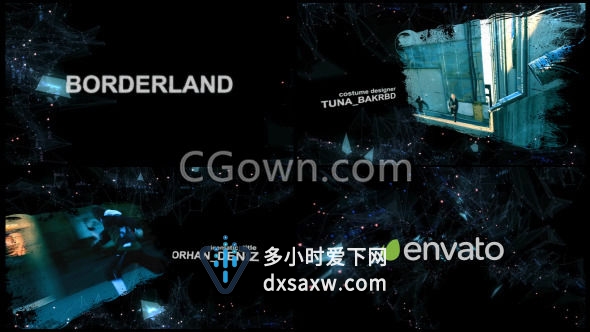 不错点线面粒子创意动画高科技工业电影预告片宣传视频-AE模板下载