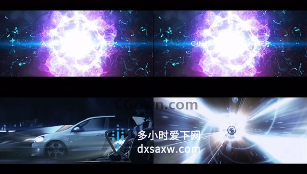 大气震撼粒子碰撞科技感耀斑标题宣传电影预告片-AE模板下载