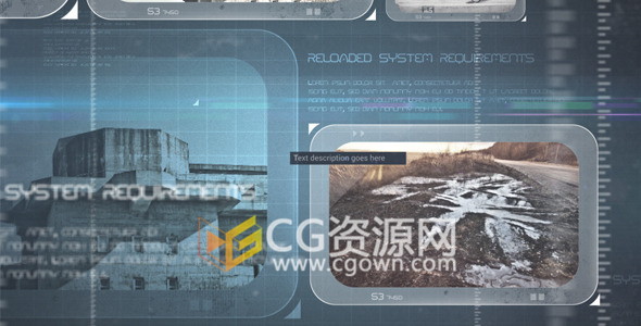 未来科技感展示图片幻灯片开场视频制作工程-AE模板下载