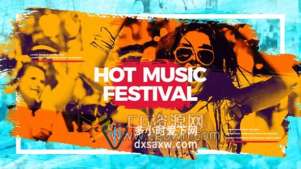AE模板热门音乐节派对俱乐部夏天狂欢活动宣传视频