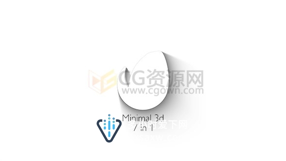 3D旋转光阴标志LOGO简单演绎片头动画AE模板下载