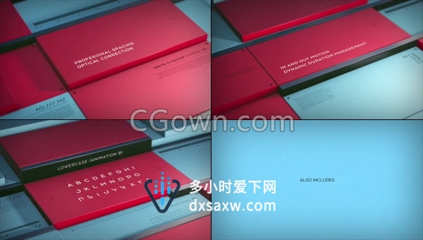 创意英文字母写作文字标题动画效果工程文件-AE模板下载