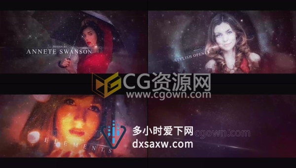 闪闪粒子动画电影或游戏史诗开场宣传视频制作-AE模板下载