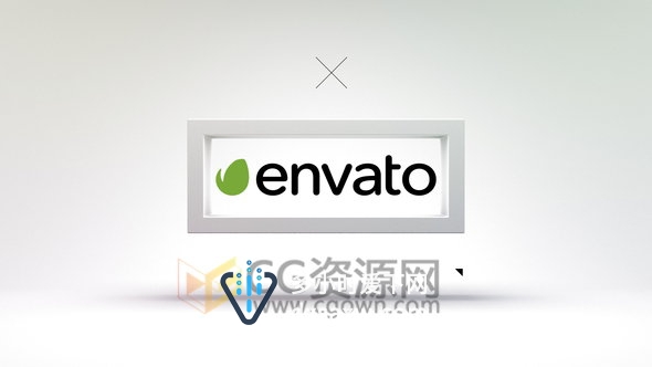 3D框边动画企业LOGO文字介绍动画效果片头-AE模板下载