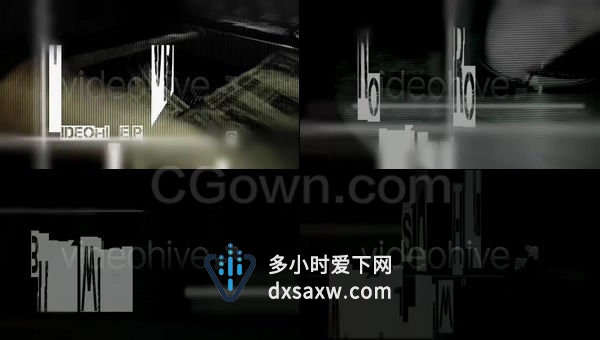 黑暗色调惊悚恐怖电影预告片动作跟踪油渍生锈文字片名序列开场视频-AE模板下载
