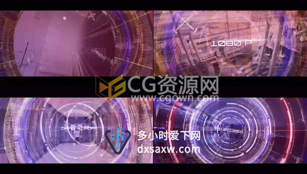 HUD科技感视差图文动画游戏电影技术公司宣传视频-AE模板下载