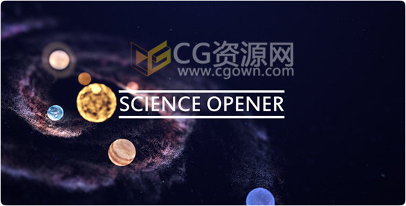 科学教育方面包装片头自然生物物理研究科技感动画AE模板