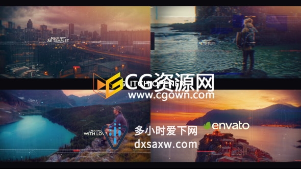 制作科技感宣传片头企业动态展示动画视频工程下载AE模板