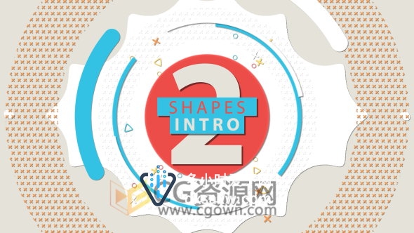创意形状MG图形动画介绍标志LOGO片头效果-AE模板工程