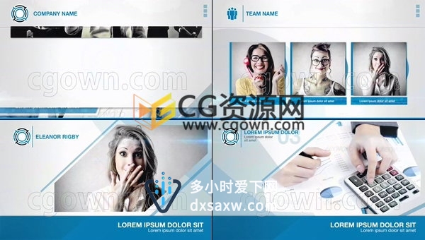 公司介绍视频制作企业宣传幻灯片团队市场营销展示动画-AE模板工程