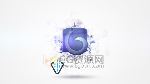 烟雾消散流体特效动画演绎标志LOGO片头视频-AE模板下载