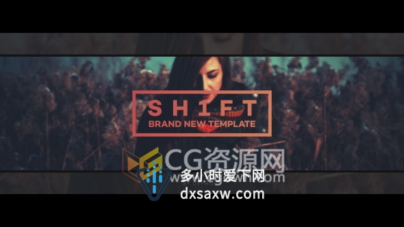 错位移动展示图片节奏短暂宣传片头视频制作AE模板下载