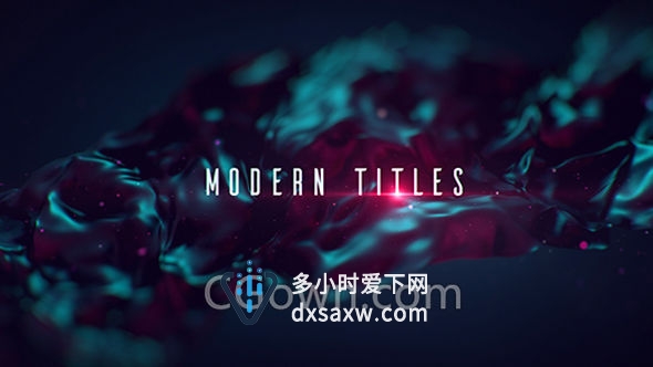 丝绸布料动画背景效果优雅奢华宣传标题视频制作-AE模板下载