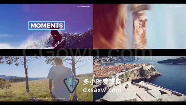投资组合演讲激励视频宣传片家庭旅行情人节婚礼生日聚会幻灯片-AE模板下载