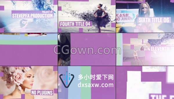 时尚秀魅力美容时装周名人风采活动介绍宣传视频制作-AE模板下载