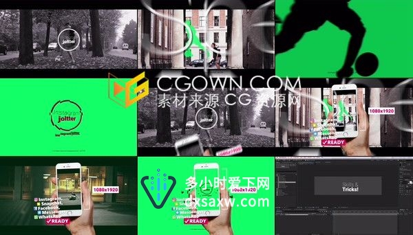 足球比赛联赛宣传片头视频制作工程4K分辨率-AE模板下载