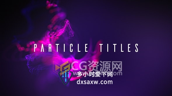 AE模板Particular梦幻粒子背景大气标题宣传片头开场视频制作