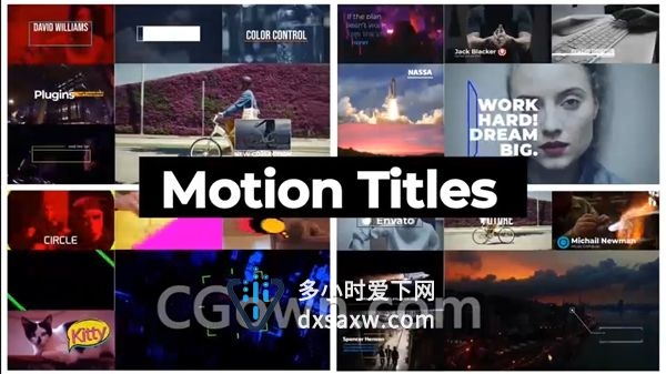 35组时尚文字标题字幕动画设计工程-AE模板下载