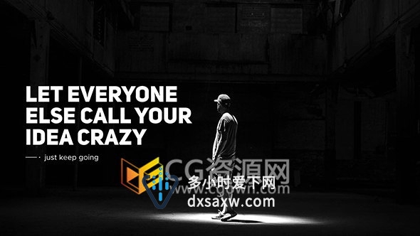 艺术头衔简洁创意视频字幕动画文字标题排版效果-AE模板下载