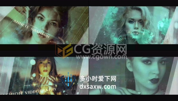 水墨滴落散开动画介绍图文效果幻灯片视频制作工程-AE模板下载
