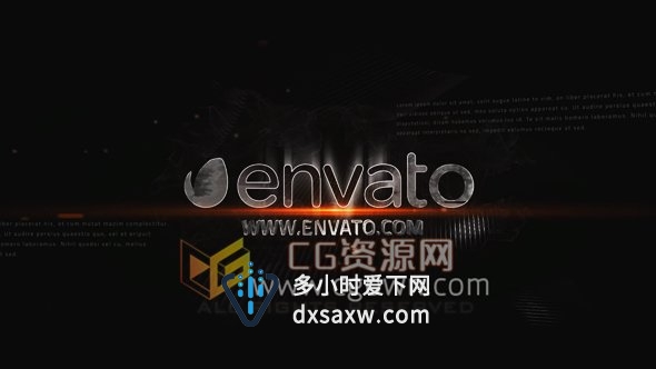 火焰风暴爆炸冲击波粒子演绎标志片头动画AE模板