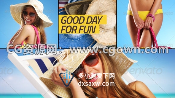 多张图片分割排版图形滑动效果展示优雅时尚宣传视频制作-AE模板工程