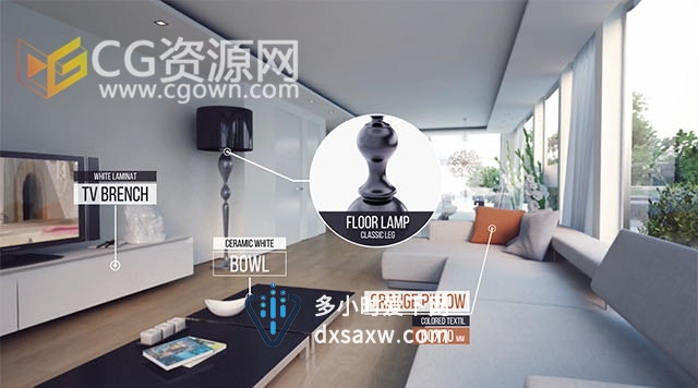 33种演示产品介绍信息呼叫指示线标注展示物品动画视频-AE模板